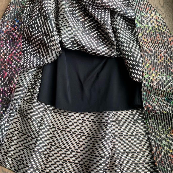 Sachin + Babi Noir mesh midi full skirt, 6 - Picture 5 of 8